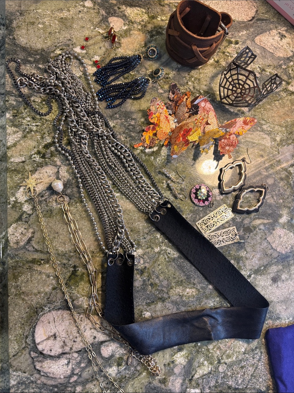 A “grab bag” of jewelry in As Is condition—includes Ettika and Gorjana